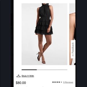 Sleeveless Smocked Tired Mock Dress